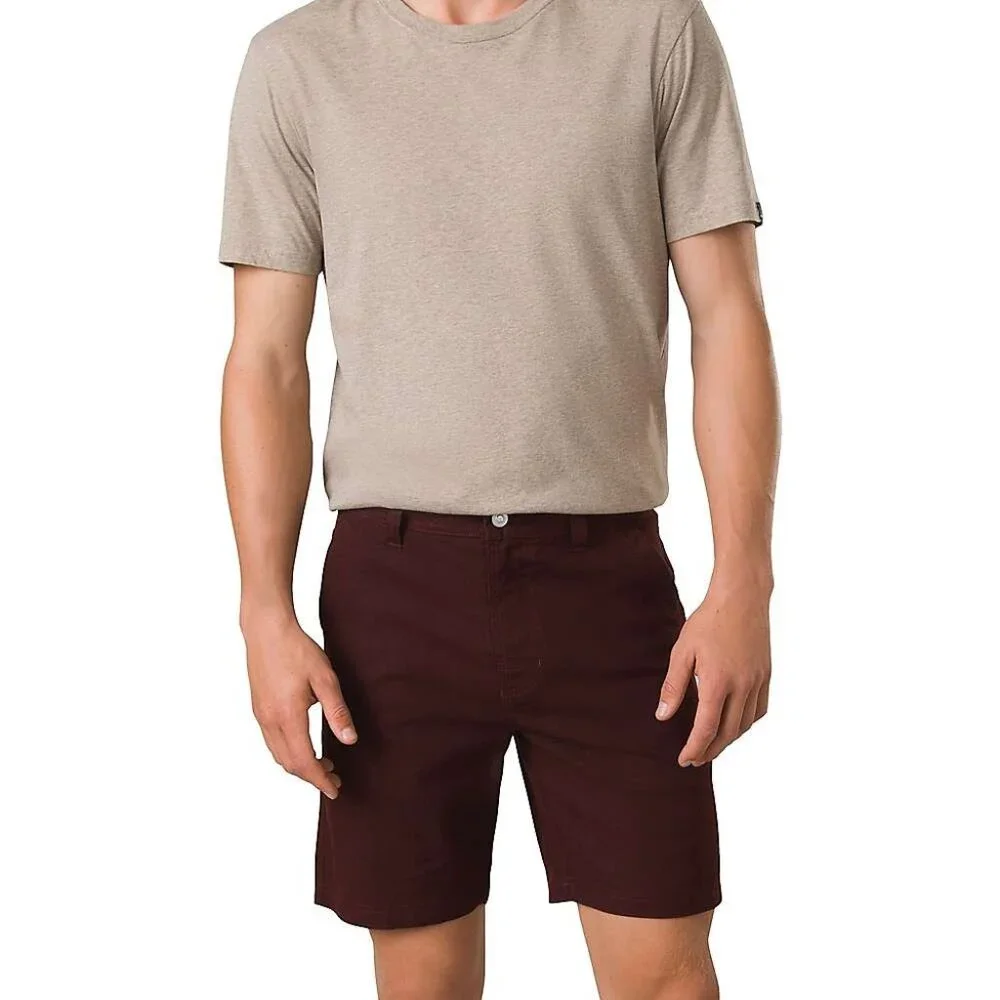 PrAna Furrow Short Cacao Mens‎ 40/08 Standard Fit Stretch Chino Lightweight NWT